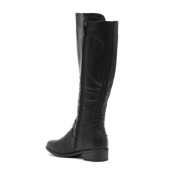 New - Fashion Women’s Winston Riding Boots - Black - Picture 2 of 5